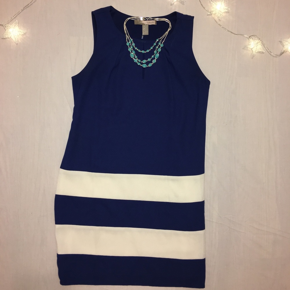 Forever 21 Blue & White Dress